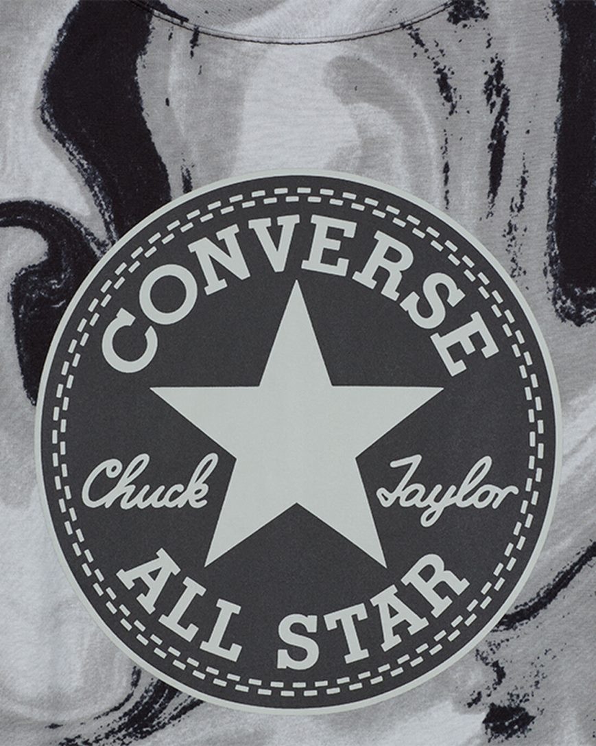 T-Shirts Fete Converse Dye Printed Chuck Taylor Patch Boxy Negrii | RO NWSCX261